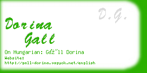 dorina gall business card